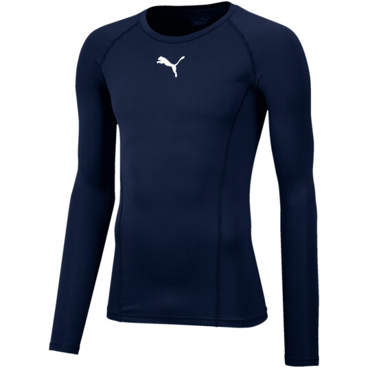 Puma LIGA Baselayer Tee LS, kompresjonstrøye senior XL Peacoat