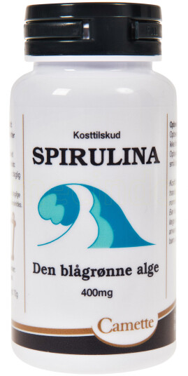 Camette Spirulina Den blågrønne alge 180 Tabletter Camette Spirulina Den blågrønne alge 180 Tabletter