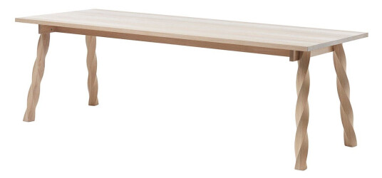 A2 Twist spisebord Hvitoljet eik