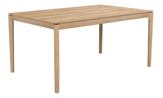 Ethnicraft Bok spisebord med ileggsplate Oak wax oil 90 x 160/240 cm Ethnicraft Bok spisebord med ileggsplate Oak wax oil 90 x 160/240 cm