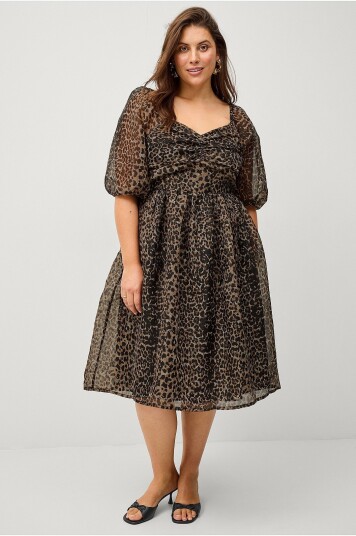 Ellos Plus Collection Kjole Heather Svart