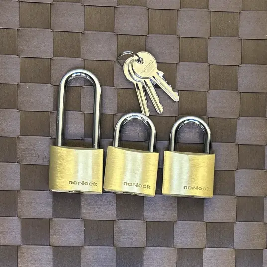 Hengelås sett 40mm 3stk Hengelås sett 40mm 3stk