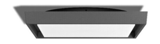 LEDPRO BY NORLUX ANCHA FIRKANTET VEGGLAMPE MØRKEGRÅ 2355-110-7 LEDPRO BY NORLUX ANCHA FIRKANTET VEGGLAMPE MØRKEGRÅ 2355-110-7