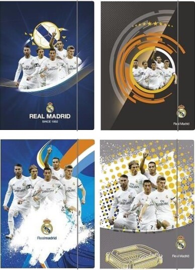 Astra Mappe Med Strikk A4 Real Madrid 3 242793 Astra Mappe Med Strikk A4 Real Madrid 3 242793