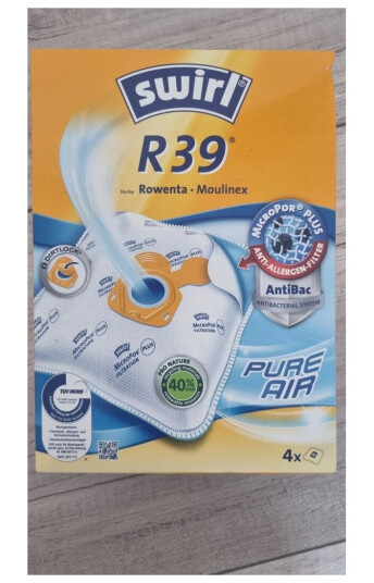 Swirl R 39 Micropor Plus Støv Pose Sylindervakuum Hvit Rowenta Ro 3900... 3999 Compact Power Ro 6300... 6399 Silence Force Compact Ro 6400... 6499 Silence Force... 4 Stykker