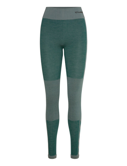 Hummel Hmlclea Seamless Mid Waist Tights - Green - XS Hummel Hmlclea Seamless Mid Waist Tights - Green - XS