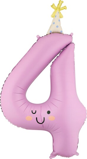 Partydeco Tallballong Partyhatt Tallet 4 FB411T-4