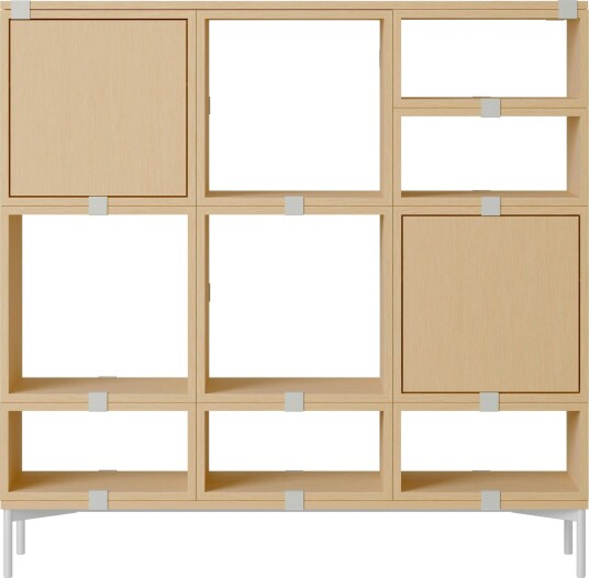 Stacked Configuration 3 Oppbevaring hylle Eik