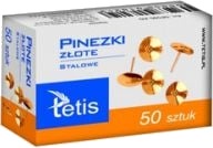 Tetis Tetis Stift Med Gullfarget Stål 50 Stk