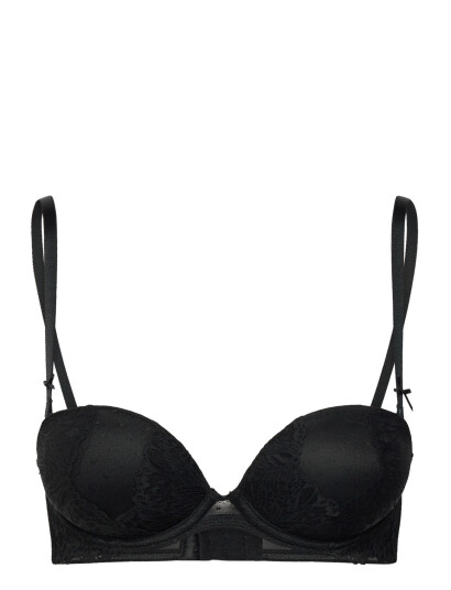 Hunkemöller Posie Pb Max Str Black D x 75