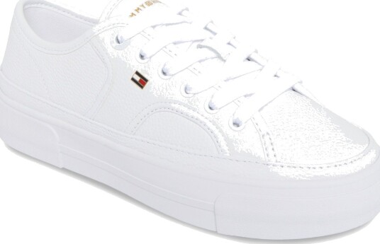 Tommy Hilfiger Platform Vulc Sneaker Piping Ltr White 36