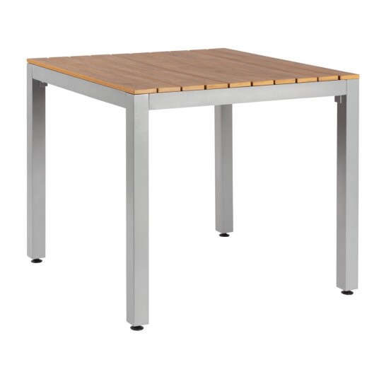 PULSIVA Bord Resistance; 80x80x73 cm LxBxH; Bordplate Brun Ramme Grå; Rektangulær PULSIVA Bord Resistance; 80x80x73 cm LxBxH; Bordplate Brun Ramme Grå; Rektangulær