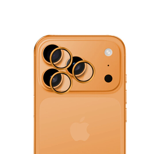 3mk Hardy Pro Kameralinse-beskyttelse for iPhone 17 Pro/17 Pro Max Oransje