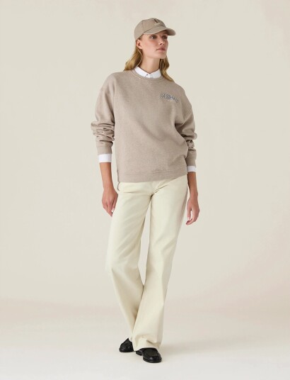 Lexington Clothing Logo Sweatshirt Beige XS