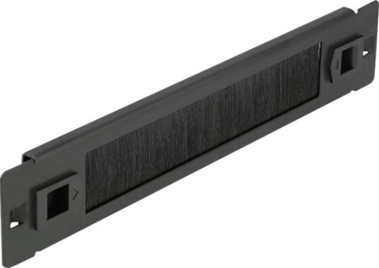 Delock Koststripepanel Rackmonterbar Svart 1U 10" 66343