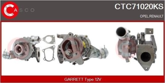 Turbolader CASCO CTC71020KS Turbolader CASCO CTC71020KS