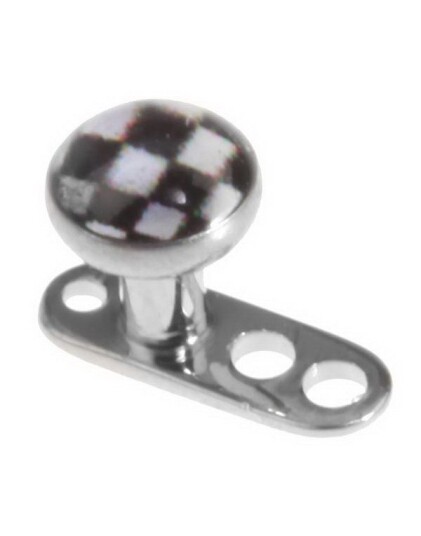 Utgått Sjakk Mønster Dermal Anchor 16 x 25 mm
