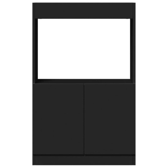 Highboard svart 63x33x100 cm konstruert tre