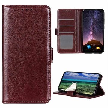 Sony Xperia 10 IV Lommebok-deksel med Magnetisk Lukning Brun