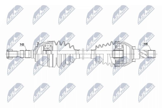 Nty Drivaksel NTY NPW PL 154 Nty Drivaksel NTY NPW PL 154