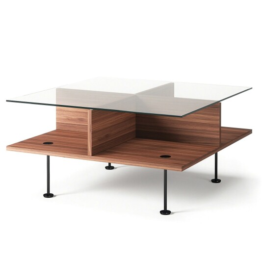 Decotique Vogue Salongbord 70x70 cm Valnøtt / Sort