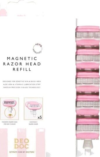 DeoDocs Magnetic Razor Head Refill Pink