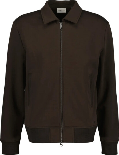 Gant Interlock Zipped Jacket Brown M