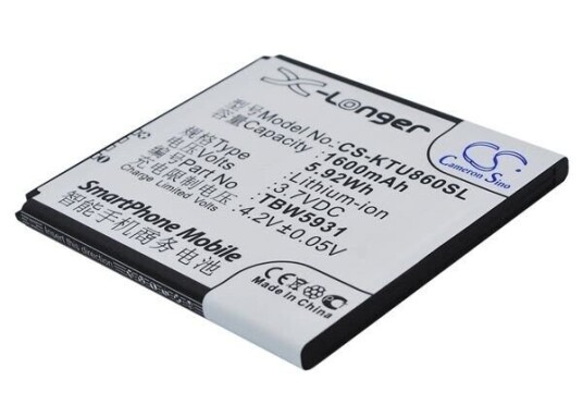 K-Touch E616 batteri (1600 mAh 3.7 V)