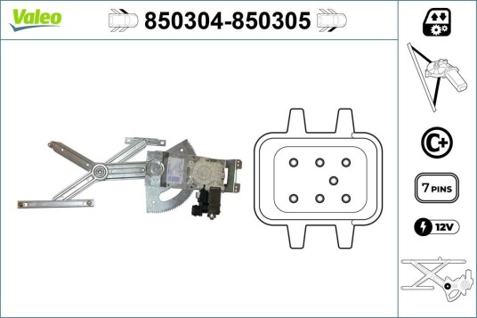 Vindusheis VALEO 850305