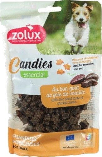 Dingo Zolux Myke Treningsgodbiter Til Hund Candies Stjerner Med Leverpostei 150 G