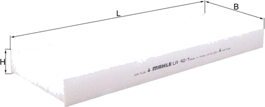 Kupefilter MAHLE LA 42/1 Kupefilter MAHLE LA 42/1