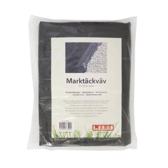 Nyby Bruk 6651 Jorddekke 100g/m², svart 2x10 m, Avling