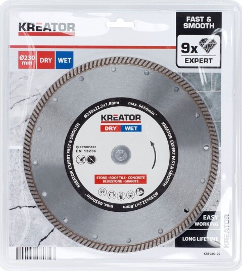 Diamant kappeskive 230 mm EXPERT TURBO