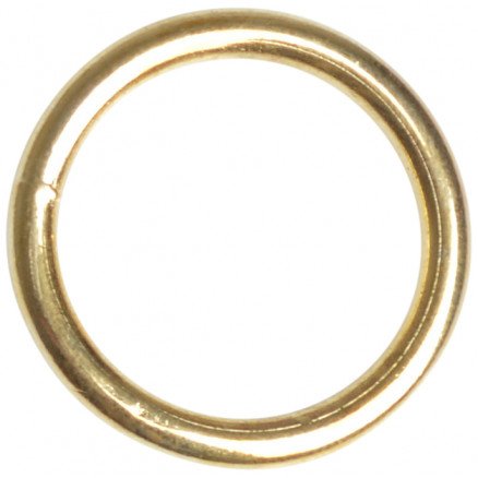 Læderiet Ring Messing 20mm 1 stk