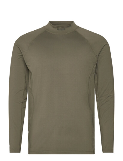 Björn Borg Borg Mock Neck Ls T-Shirt - Green - L