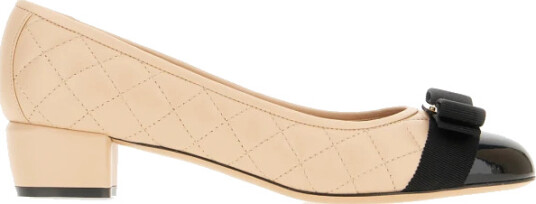 Ferragamo Dame Sko Beige 38 1/2 EU,