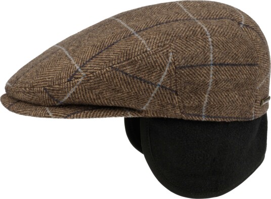 Stetson Men's Kent Wool EF Brown Herringbone 55, Brown Herringbone