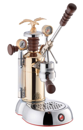 La Pavoni Esperto manuell kaffemaskin m hevearm 950W gull La Pavoni Esperto manuell kaffemaskin m hevearm 950W gull