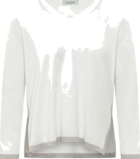 Gran Sasso Dame Strikkevarer Hvit M, Gran Sasso Dame Strikkevarer Hvit M,