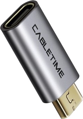 Cabletime Cp78g Microusb Type-B Usb Type-C Grå