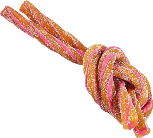 6 kg Finske Remmer med Tvinnet Sur Tutti Frutti - 60 stk à 50 cm