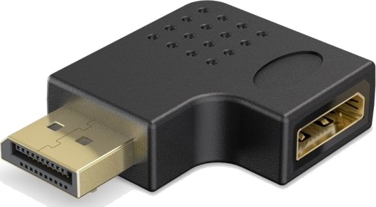 Goobay Displayport Vinklet Adapter 90° Høyre Svart 77131