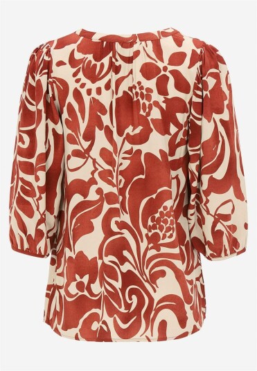 Soyaconcept Mønstret viskosebluse Soyaconcept Mønstret viskosebluse