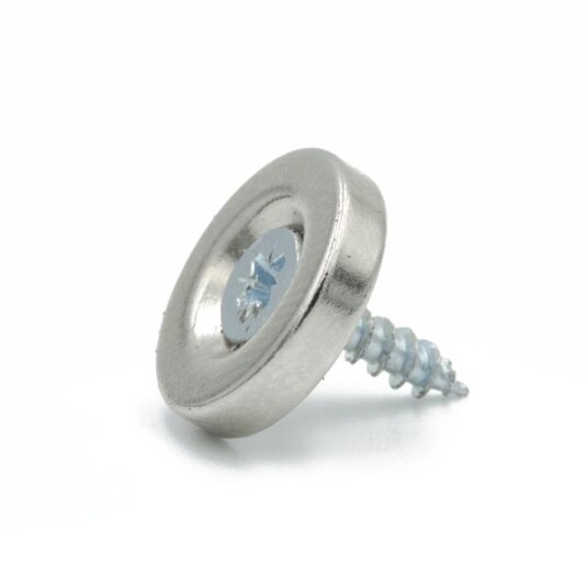 Neodymmagnet Ø14 mm med skruehull – diskmagnet 2,5 kg løftekraft