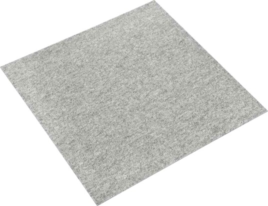 Teppe 20 pcs Lysegrå 50 x 50 cm 100% Polypropylen