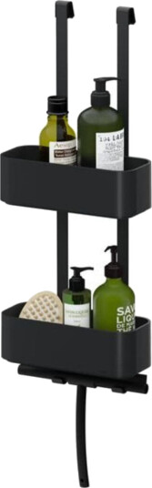 Tiger 2-store Shower Caddy Dusjkurv Svart Matt