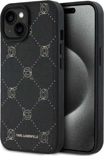 Karl Lagerfeld Magsafe Karl Head Mobildeksel til iPhone 15 - Svart