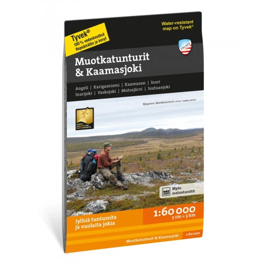Calazo förlag Muotkatunturit & Kaamasjoki 1:60 000 OneSize, NoColour