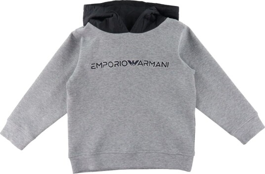Emporio Armani Hettegenser   Grå Melert m. Navy   Emporio Armani   8 år 128   Hettegenser
