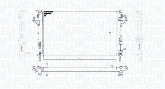 Radiator MAGNETI MARELLI 350213185800